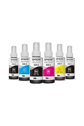 Epson 664 L1300 Multipack +2 Siyah Mürekkep Kartuş Seti.