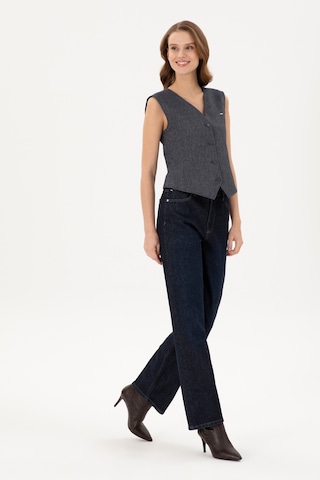 U.S. Polo Assn. Kadın Koyu Mavi Flare High Waist Fit Jean Pantolon 50297485-DN0023