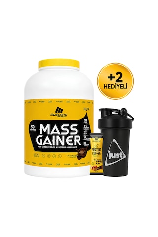 Mustang Nutrition Mass Gainer Karbonhidrat Tozu 5000 Gr 50 Servis Çikolata + Shaker + Protein Kahve Hediyeli çikolata