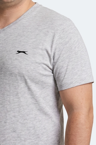 Slazenger Rıvaldo Jmb Erkek Büyük Beden Gri Tişört