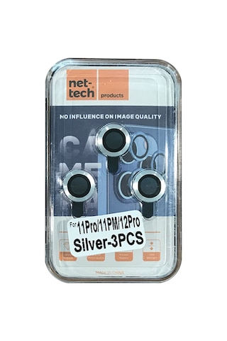 Nettech Apple Uyumlu iPhone 11 Pro Damla Model 3in Kamera Cam Koruyucu - Gökkuşağı