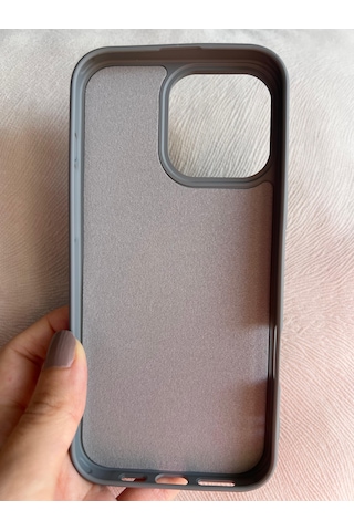 Apple Uyumlu iPhone 16 Pro Max Logolu İçi Kadife Silikon Lansman Kılıf