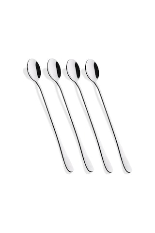 Zem Long Drink Kaşığı Kokteyl Kaşık 4 Lü