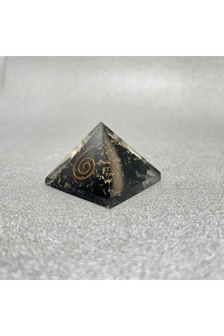 Shungite Orgonit Piramit 4x3.5 Cm 35 Gr
