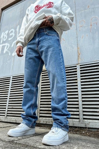 Mavi Baggy Pantolon A108 K-10 Mavi Erkek Mavi