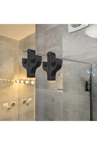 Cama Geçmeli Duşakabin Askısı 2 Adet Çift Taraflı Tekli
