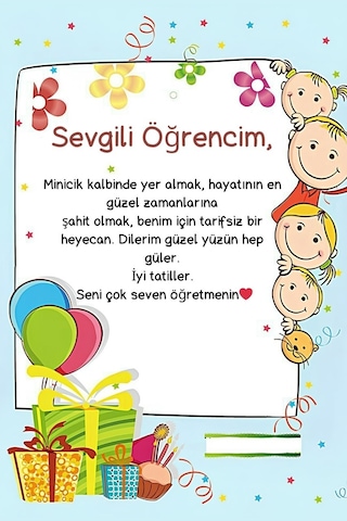 30 Adet Sömestr Hediyesi - Karne Hediyesi - Sabit Yazı - Yıl Sonu Çok Renkli
