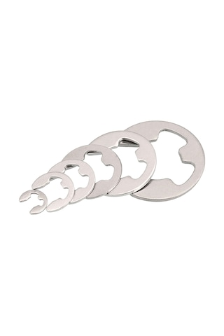 Youtek 304 Çelikten Yapılmış 120 Adet E Tipi Kalkan Tırnakları - 1.5mm'den 10mm'ye Çap Aralığı