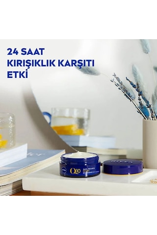 Nivea Q10 Cilt Sıkılaştırıcı Kırışıklık Karşıtı Yüz Gece Kremi 50ml