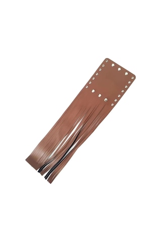 Motosiklet Cooper Cruiser Elcik Püskülü 1. Kalite Deri Motor Elcik Püskül Takım Kahvrerengi