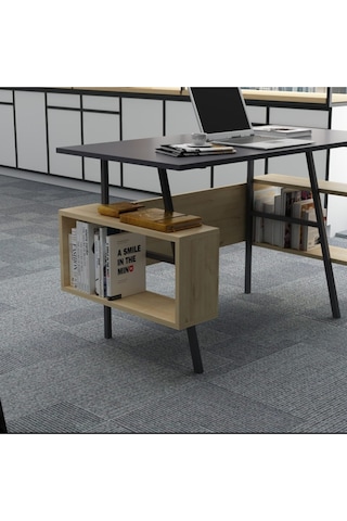Ironi Çalışma Masası Antrasit Meşe