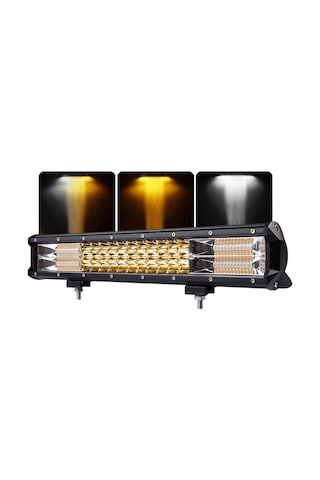 Cree Led Beyaz Turuncu 81 Cm Led Flaş Çakar Projektör Işık Çubuğu 5 Mod Off Road Spot Sel Kombo Delici Yayıcı Çalışma Lambası Pod Araç Kaput Tampon Ta