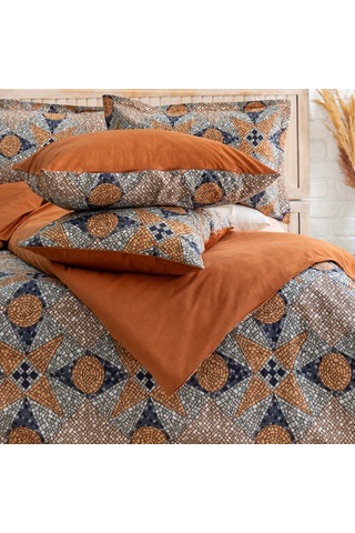 Schafer Home Premium Comfort Çift Kişilik Nevresim Takımı 6 Parça-kiremit Kiremit