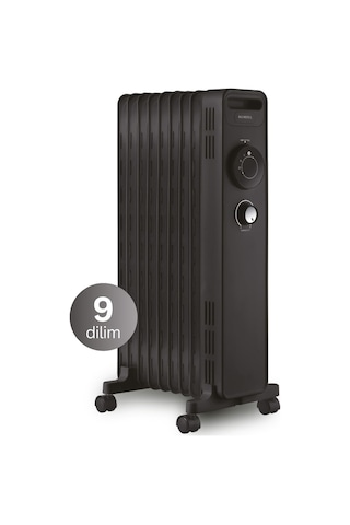 Kumtel Kum-1225 9 Dilim Siyah Radyatör