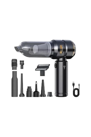 Auhma Ahv-02 Kablosuz Araç İçi Süpürge Mor 17000pa Güçlü Vakum Üfleme & Vakum Özellikli 9 Başlık