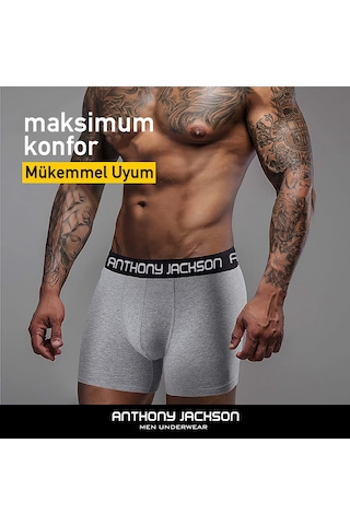 Anthony Jackson Likralı Premium Erkek Boxer Thomas 6'lı