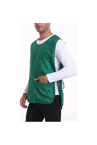 Fastbuy Unisex 3'lü Ayakkabıcı Önlüğü Yelek - Beyaz, Normal, 3 Cepli Paket Diğer