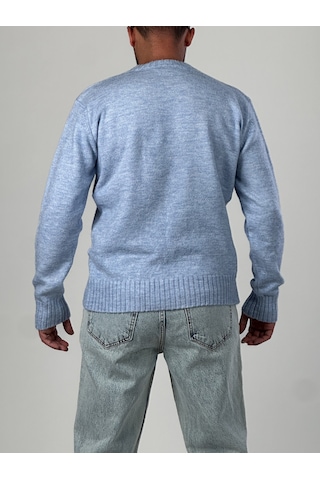 Basic Mavi Erkek Sweatshirt Coc1017 Mavi