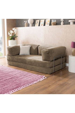 Argimo Godila Çok Amaçlı Sofa Çift Kişilik Yatak Koltuk Bej