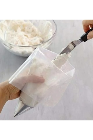 20 Li Kullan-at Krema Sıkma Torbası Pasta Süsleme Poşeti