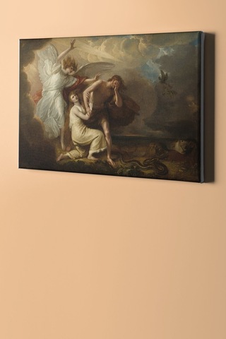 Webstyle Sayılarla Boyama Seti Kasnaklı Adem Ve Havva 60 X 75 Cm