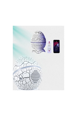 Astraltech Dinozor Yumurtası Tasarımlı Gece Lambası Müzik Ve Işık Senkronizasyonlu Çok Renkli