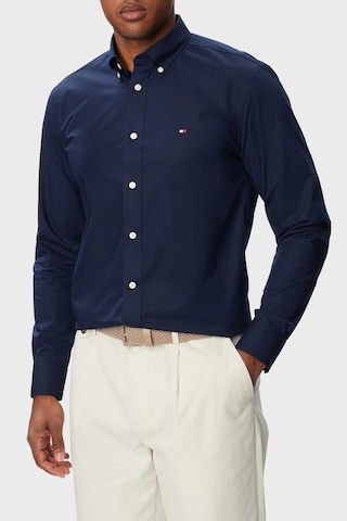 Tommy Hilfiger Regular Fit Klasik Yaka Uzun Kollu Gömlek Erkek Gömlek Mw0mw43429 Dcc Lacivert