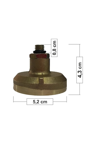 Bella Avrupa Tip Lpg Dolum Başlığı Aparatı (4,3 cm Erkek)