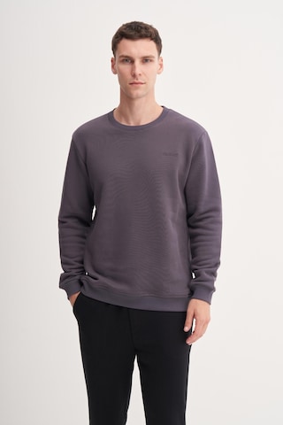 Cazador 54250 Erkek Bisiklet Yaka Sweatshirt Antrasit