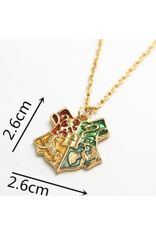 Harry Potter Hogwarts Kolye Okul Amblemi Kolyesi Mavi