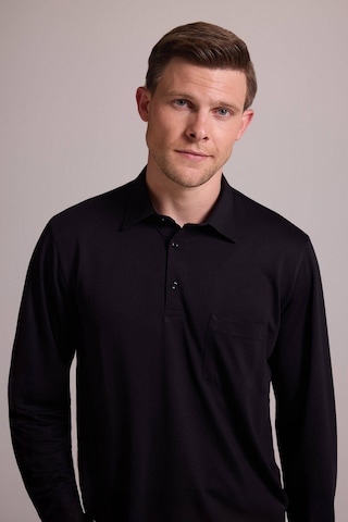 Ysf Erkek Siyah Polo Yaka Sweatshirt