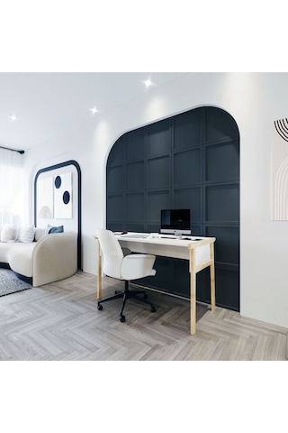 Zenith Çalışma Masası 120cm Beyaz Meşe