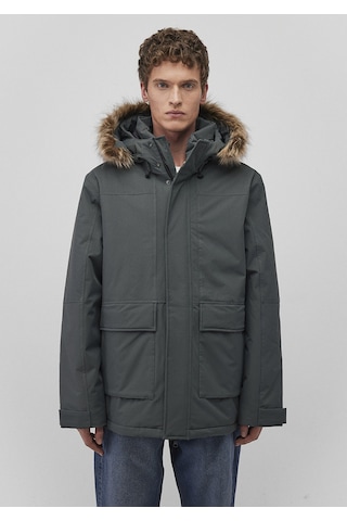 Mavi - Kapüşonlu Yeşil Parka 0110472-71598 Yeşil