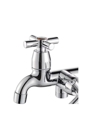 Bosphorusboutique02 Suntek Banyo Bataryası G1/2 Musluk Havalandırıcı Stil-a, Dayanıklı 2 Ayrı Vana, Pratik Bağlantı, İç/dış Mekanlar İçin Uygun -