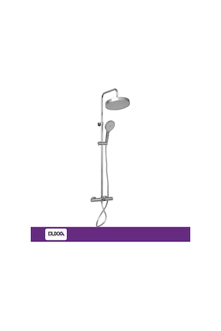 Duxxa Icon Termostatik Bataryalı Rain Duş Seti Krom Dtb.112 Krom