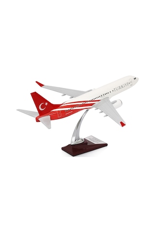 ZekUpp - Maket Uçak - Boeing 737-800 1/100 - TÜRKİYE Özel Tasarımlı Uçak Model F