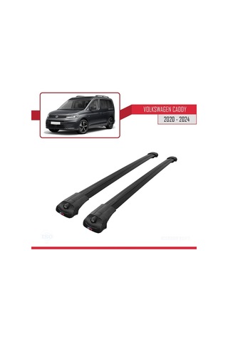Volkswagen Caddy 2020 Ve Sonrası İle Uyumlu Ace-1 Ara Atkı Tavan Barı Siyah