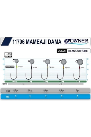 Cultiva Jh-87 0.2gr No12 Mameaji Dama Lrf Jighead