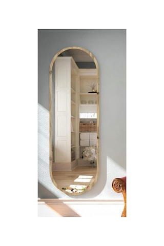 Safir Meşe Oval Dekoratif Boy Aynası 40x120,meşe Diğer