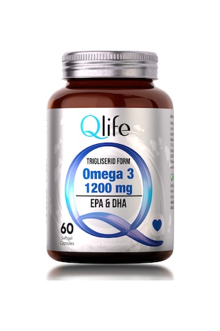 Qlife Omega 3 1200 Mg 60 Kapsül