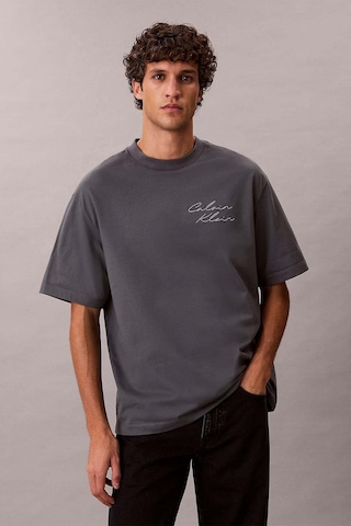 Calvin Klein Erkek Tişört-lv04re828g-16169 Gri