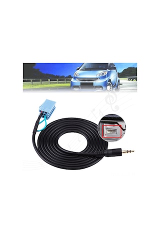 Springsun Smart 450 Tüm Modelleri İçin 3.5mm Aux Ses Kablosu - 150cm Uzunluk, Plug & Play, Mp3 Uyumlu Siyah Plastik Kablolu