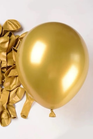 Beysüs Krem Beyaz Gold Krom Ve Beyaz Altın Balon 60'lı Pompa Ve Zincir Seti