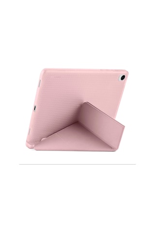 Samsung Galaxy Uyumlu Tab S11 Kılıf Tri Folding Kalem Bölmeli Standlı Kılıf Arka Kapak