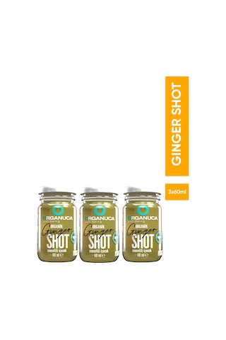 3 Lü Organik Zencefilli İçecek Gınger Shot 60 Ml