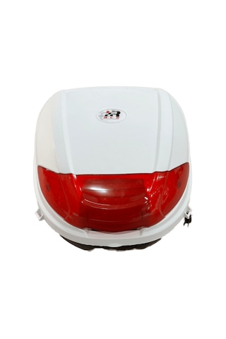 Moto Üçel 35 Litre Motosiklet Çantası Beyaz Beyaz