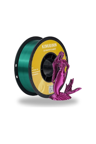 Çift Renkli Filament - Kırmızı & Yeşil Red-green - 1.75mm 1kg - Büyülü Renk Geçişi
