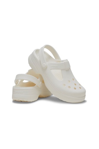 Crocs Classic Mary Jane Clog K Çocuk Terlik - Ekru