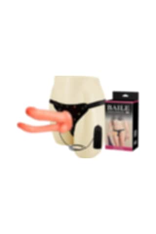 Truva Shop Baile Çift Taraflı Belden Bağlamalı Penis Realistik Çatal Vibratör
