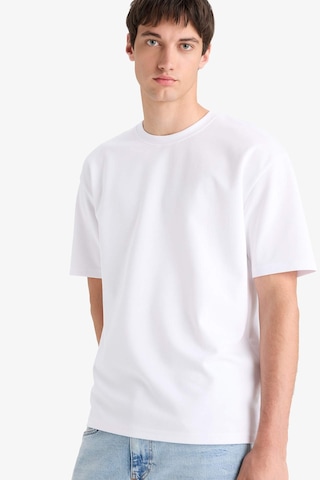 Defacto Oversize Geniş Kalıp Bisiklet Yaka Kısa Kollu Basic Düz Ağır Kumaş Tişört X3926az26spwt34 Beyaz-wt34